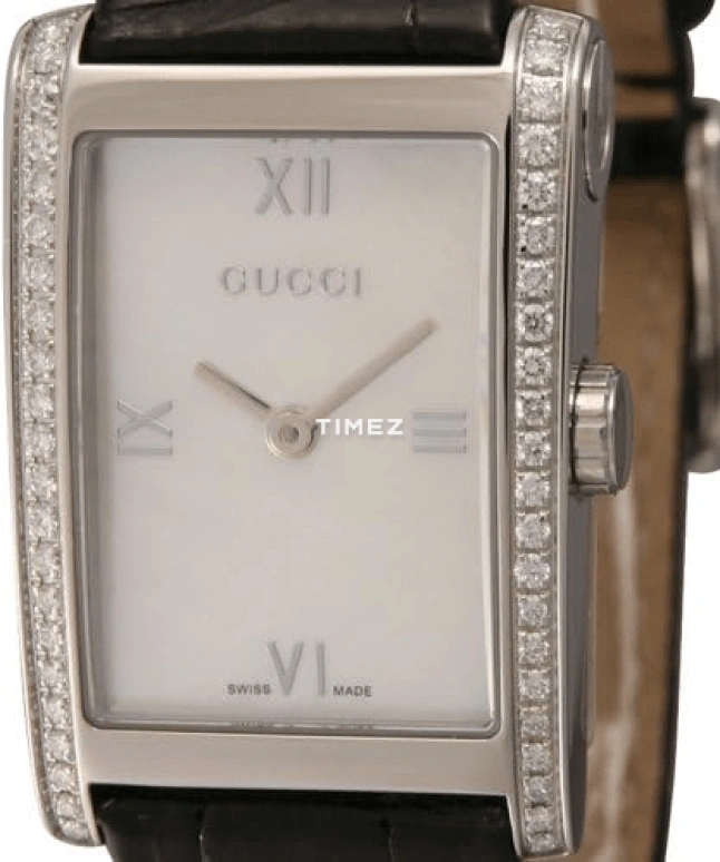 GUCCI,Gucci 21.50x28mm,21.50x28mm,Stainless Steel,White,Quartz,Sapphire,Crystal Glass,Rectangular,YA086407
