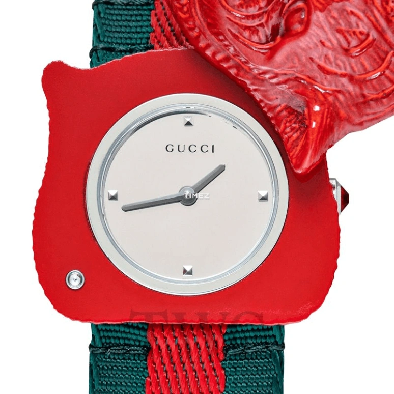 GUCCI,Le Marché des Merveilles 32mm,32mm,Resin,White,Quartz,Hardlex,Square,YA146409