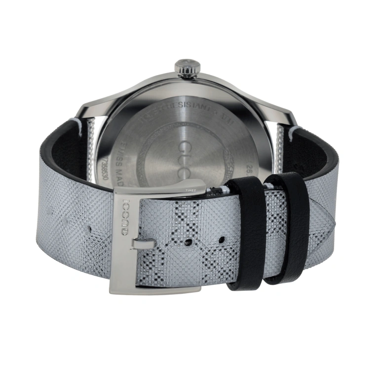 GUCCI,G-Timeless 38mm,38mm,Stainless Steel,Grey,Quartz,Sapphire,Crystal Glass,Round,508788,508788-IAWA0-8504