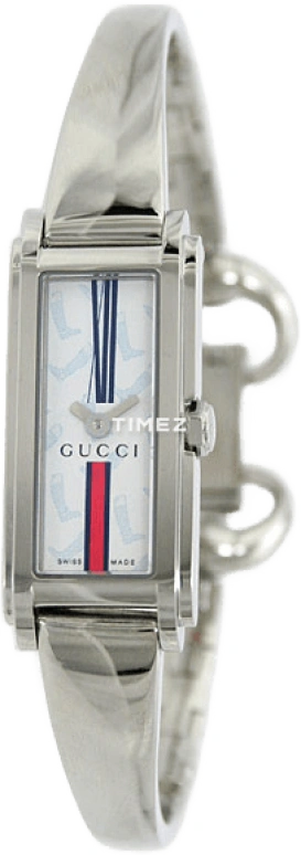 GUCCI,Gucci 12mm,12mm,Stainless Steel,White,Sapphire,Crystal Glass,YA109501