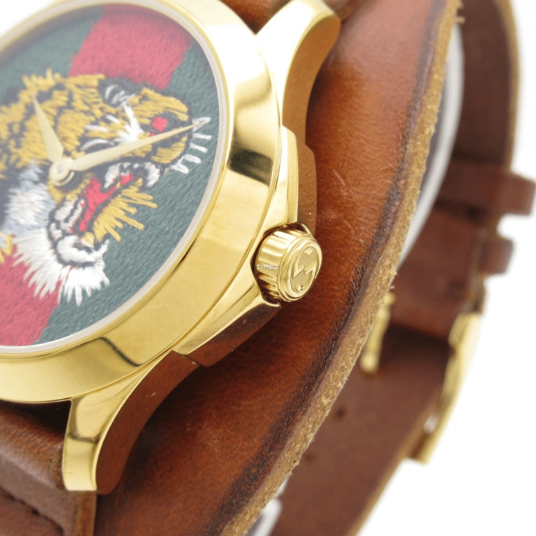 GUCCI,Le Marché des Merveilles 38mm,38mm,Stainless Steel,Red,Green,Quartz,Sapphire,Round,YA126485