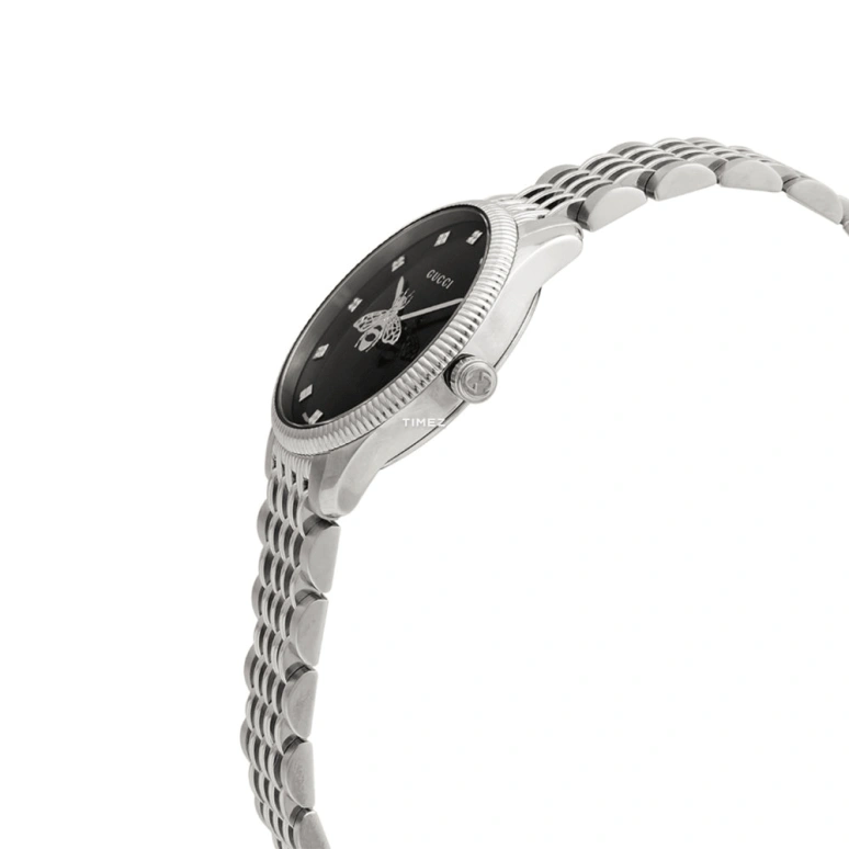 GUCCI,Gucci 29mm,29mm,Stainless Steel,Black,Quartz,Sapphire,Crystal Glass,Round,632121 I1600 1402