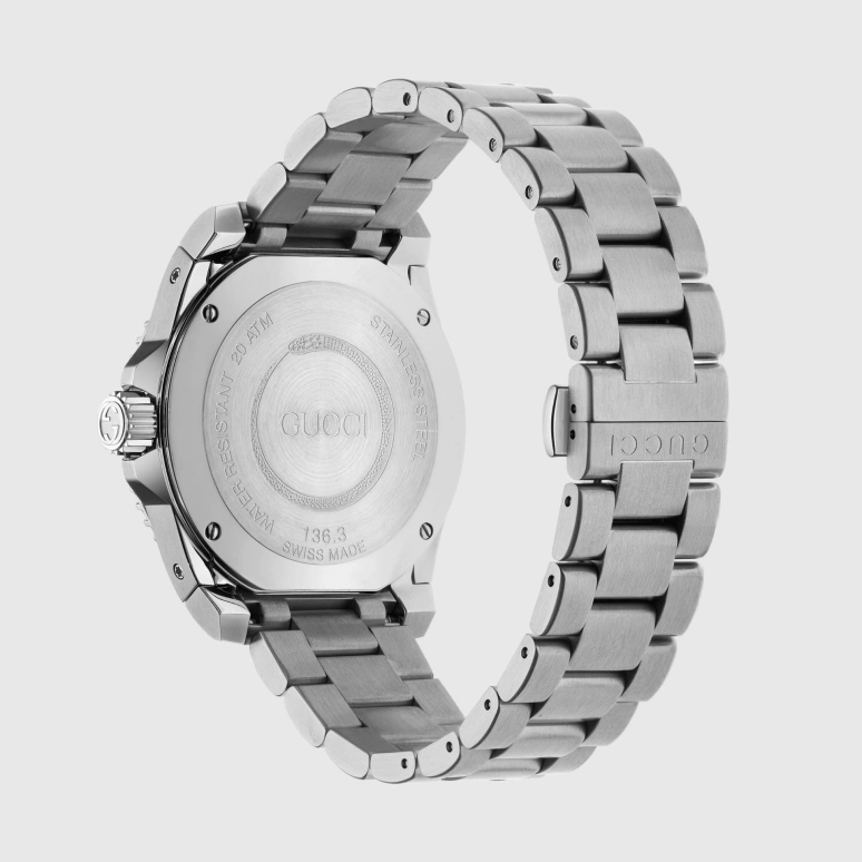 GUCCI,Gucci Dive 40mm,40mm,Stainless Steel,Black,Quartz,Day,Sapphire,Crystal Glass,632996 I1600 8489