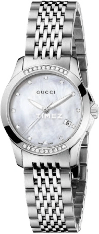 GUCCI,Gucci 27mm,27mm,Stainless Steel,White,Quartz,YA126510