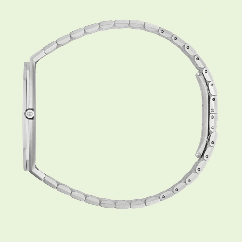 GUCCI,Gucci 25H 38mm,38mm,Stainless Steel,Pink,Sapphire,Crystal Glass,Closed,YA163410