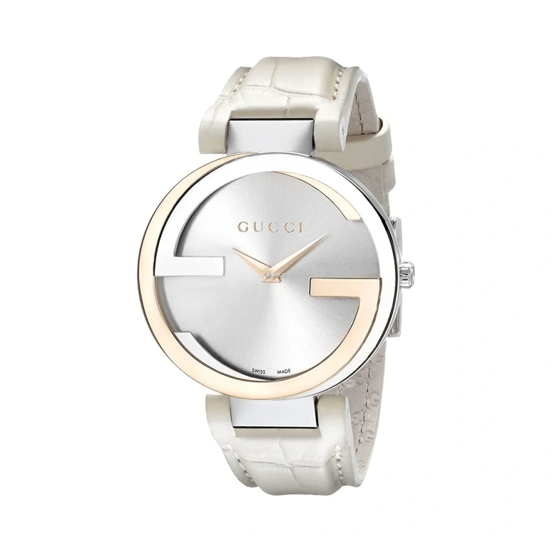 GUCCI,Interlocking 37mm,37mm,Stainless Steel,Silver,Quartz,Sapphire,Crystal Glass,Round,YA133303
