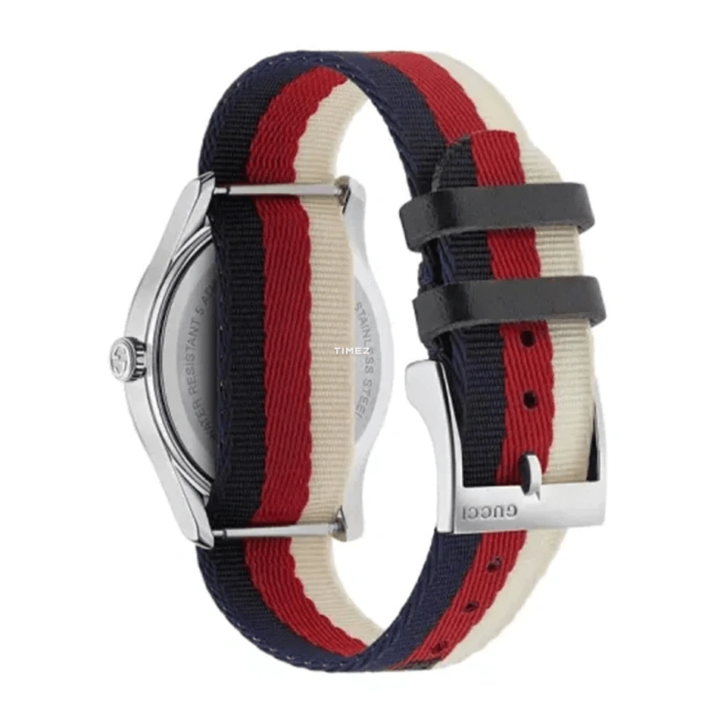 GUCCI,G-Timeless 38mm,38mm,Stainless Steel,Blue,Red,White,Quartz,Sapphire,Round,YA1264059