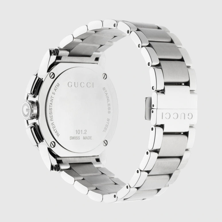 GUCCI,G-Chrono 44mm,44mm,Stainless Steel,Black,Sapphire,Closed,YA101204