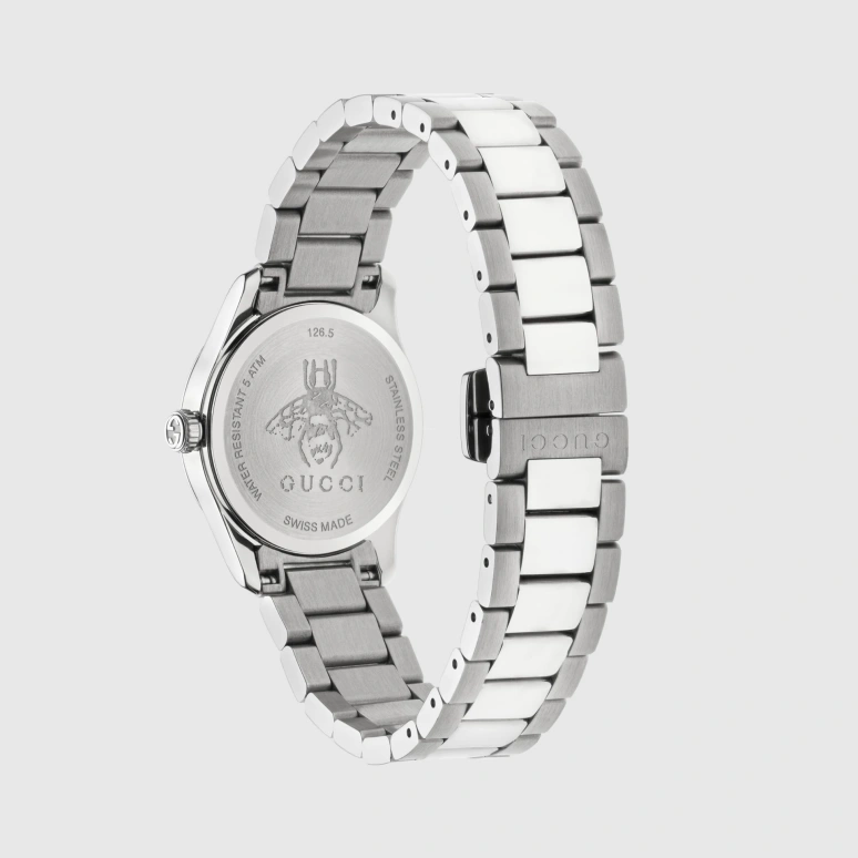 GUCCI,G-Timeless 27mm,27mm,Stainless Steel,Pink,Mother of Pearl,YA1265013