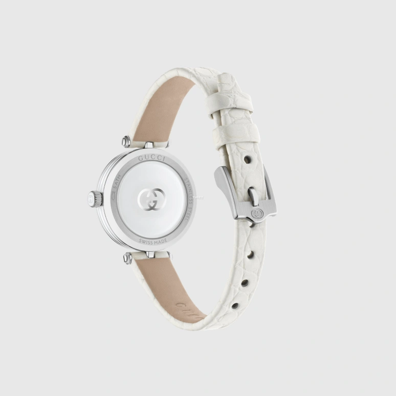 GUCCI,Model 2000 24mm,24mm,Stainless Steel,Resin,Silver,Quartz,Sapphire,Crystal Glass,Round,814047 I18X0 8759