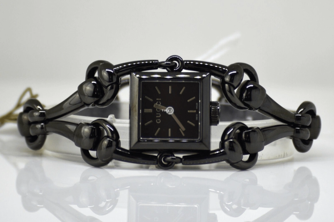 GUCCI,Gucci 20mm,20mm,Stainless Steel,Black,Quartz,Square,YA116515