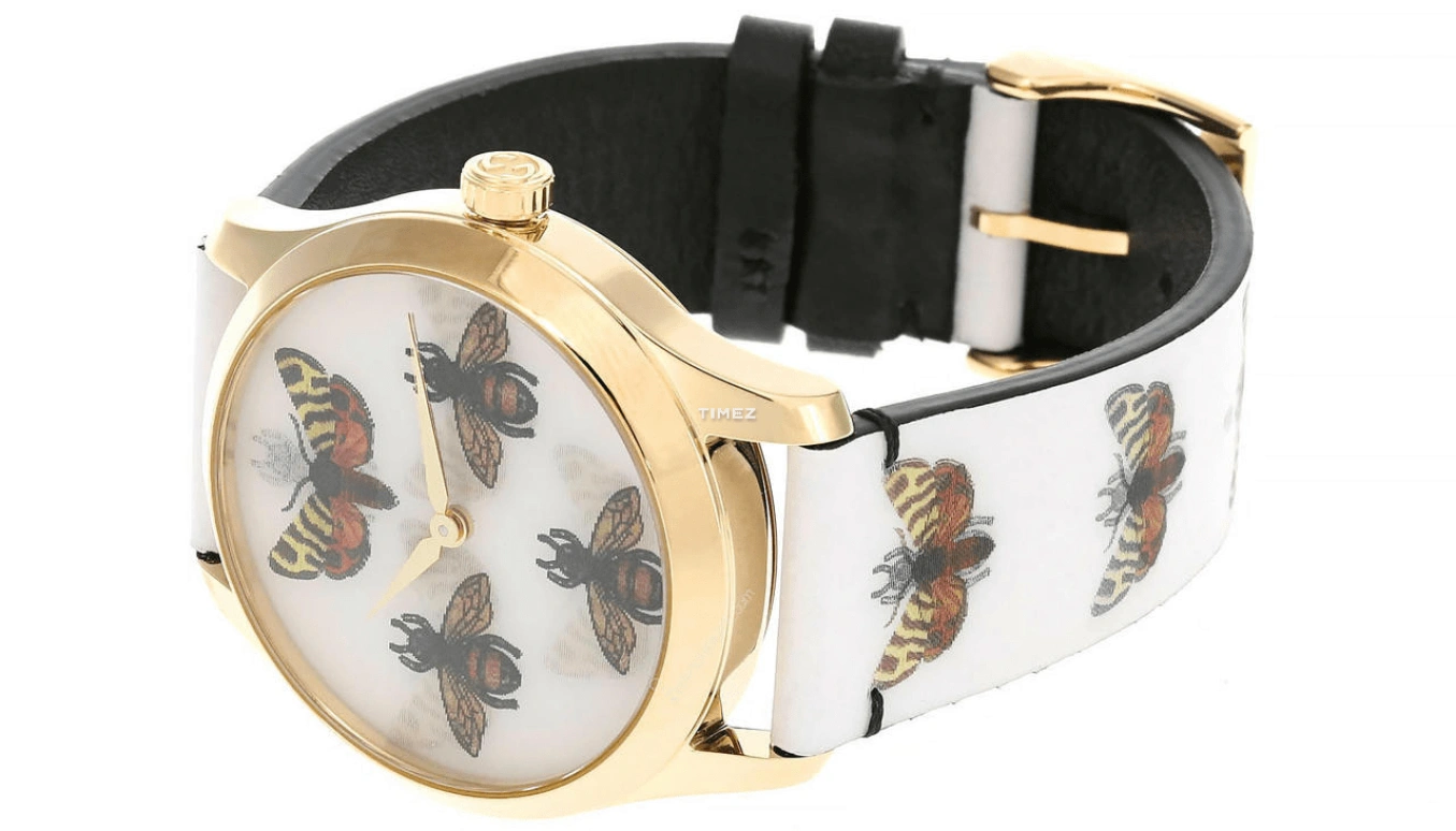 GUCCI,Gucci 38mm,38mm,Stainless Steel,White,Quartz,Sapphire,Crystal Glass,Round,YA1264109