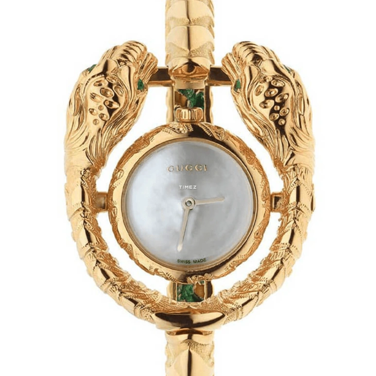 GUCCI,Gucci 23mm,23mm,Yellow Gold,White,Quartz,Sapphire,Round,YA149505