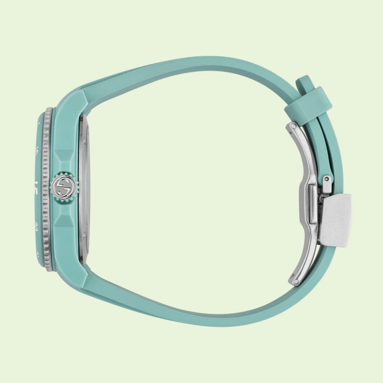GUCCI,Gucci Dive 40mm,40mm,Bioceramic,Plastic,Transparent,Ocean Blue,Blue,Sapphire,Ocean Blue,Blue,YA136344