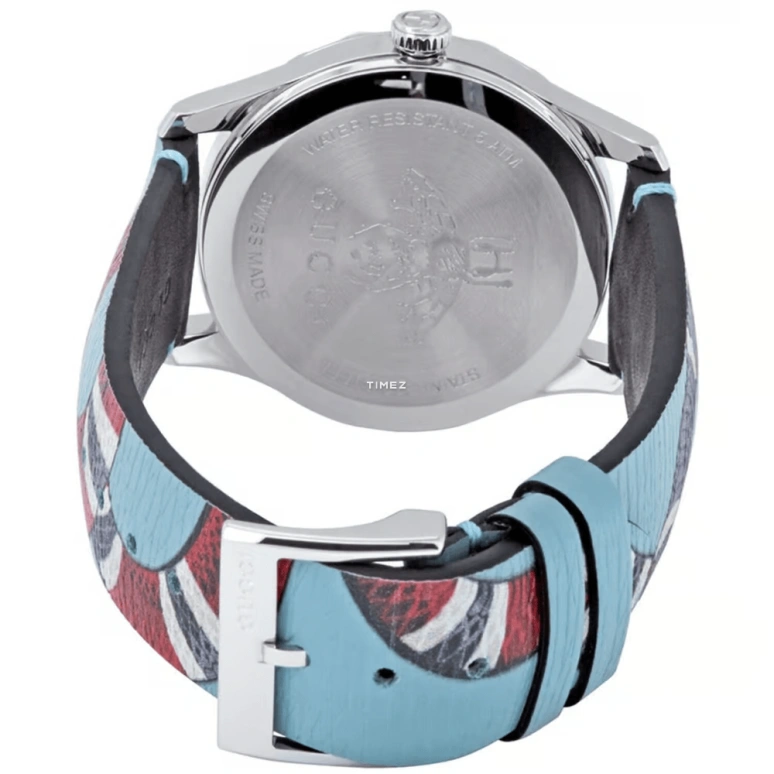 GUCCI,G-Timeless 38mm,38mm,Stainless Steel,Blue,Quartz,Sapphire,Crystal Glass,Round,YA1264080