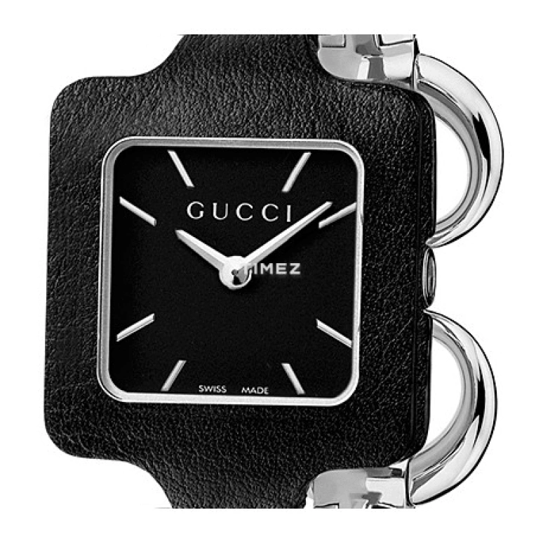 GUCCI,1921 25mm,25mm,Stainless Steel,Black,Quartz,Sapphire,Crystal Glass,Square,YA130402