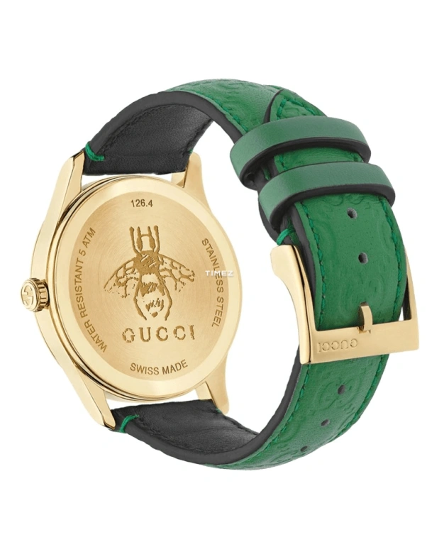 GUCCI,G-Timeless 38mm,38mm,Stainless Steel,Green,Quartz,Sapphire,Crystal Glass,Round,YA1264099