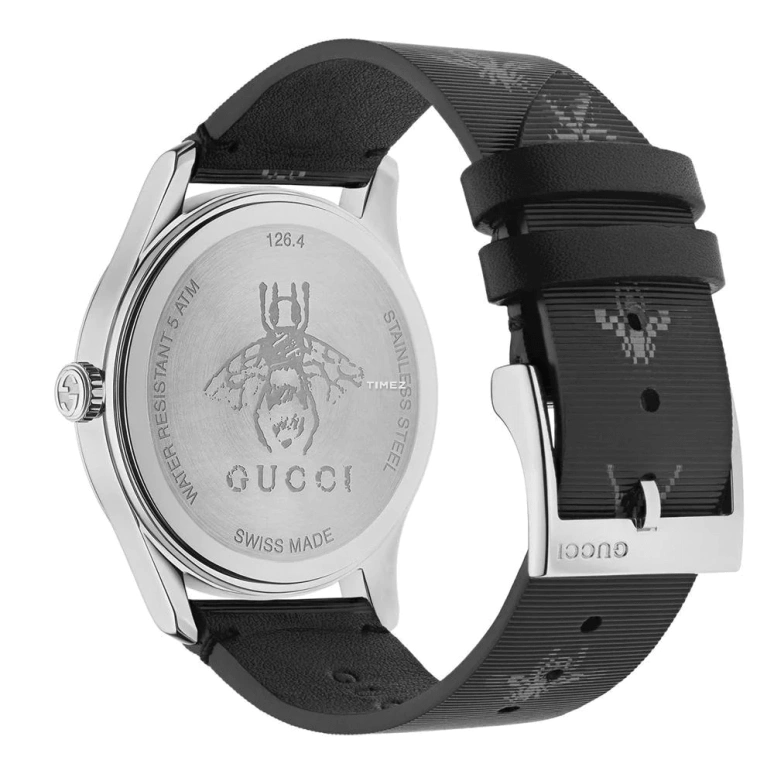 GUCCI,G-Timeless 38mm,38mm,Stainless Steel,Black,Quartz,Sapphire,Crystal Glass,Round,554973 IAWA0 8489