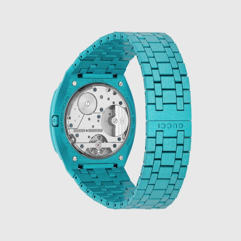 GUCCI,Gucci 25H ,Aluminium,Blue,Sapphire,Crystal Glass,YA163315