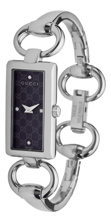 GUCCI,Tornabuoni 19.50x18.50mm,19.50x18.50mm,Stainless Steel,Black,Quartz,Sapphire,Crystal Glass,Rectangular,237931 I16G0 1271