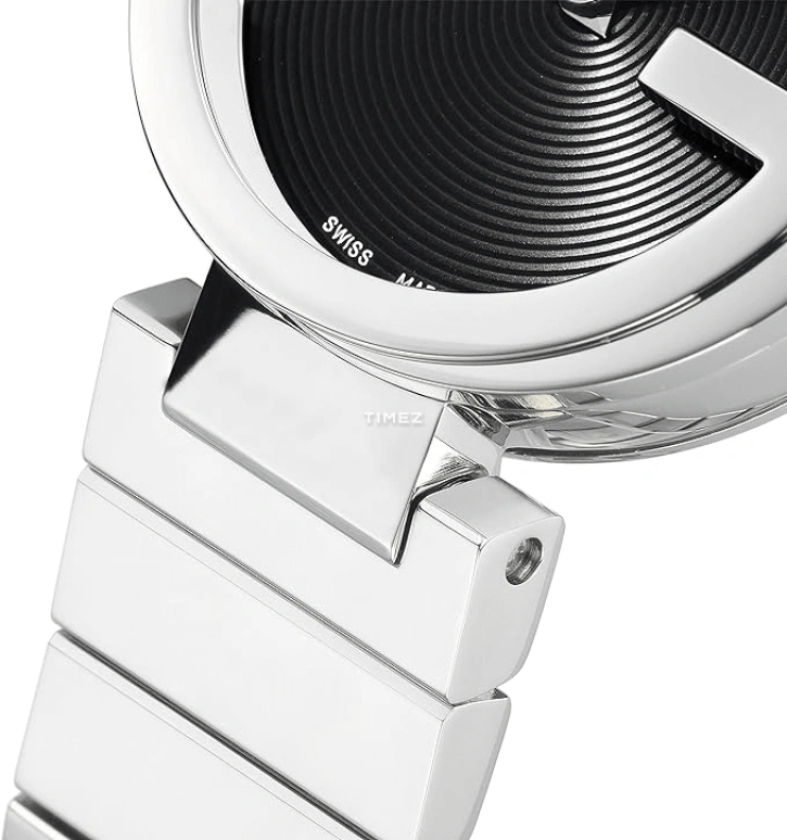 GUCCI,Interlocking 32mm,32mm,Stainless Steel,Black,Quartz,Sapphire,Crystal Glass,Round,YA133511