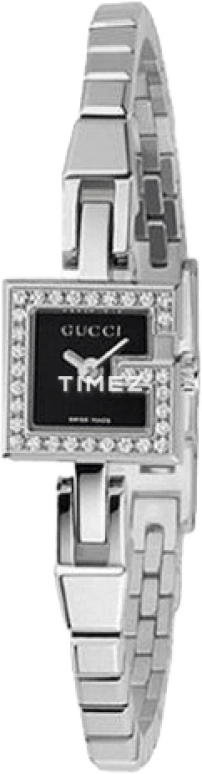 GUCCI,Gucci 14mm,14mm,Stainless Steel,Black,Quartz,Sapphire,Crystal Glass,Square,YA102508