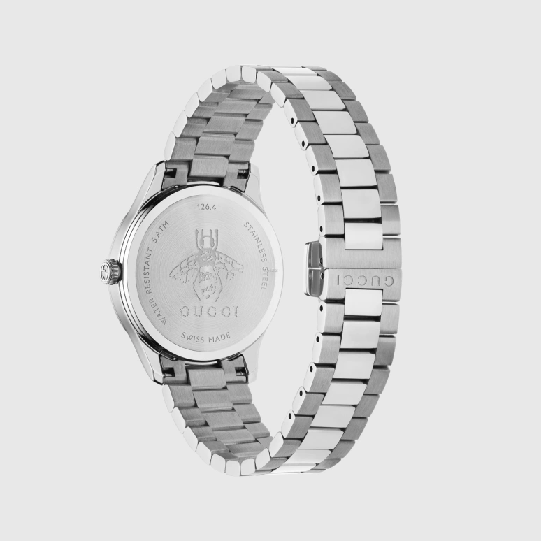 GUCCI,G-Timeless 32mm,32mm,Stainless Steel,Blue,Quartz,Sapphire,Crystal Glass,Round,717873 I1600 8776