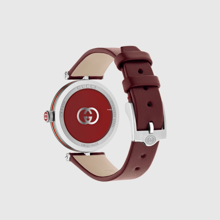 GUCCI,Model 2000 30mm,30mm,Stainless Steel,Silver,Quartz,Sapphire,Crystal Glass,Round,814057 I18G0 8561