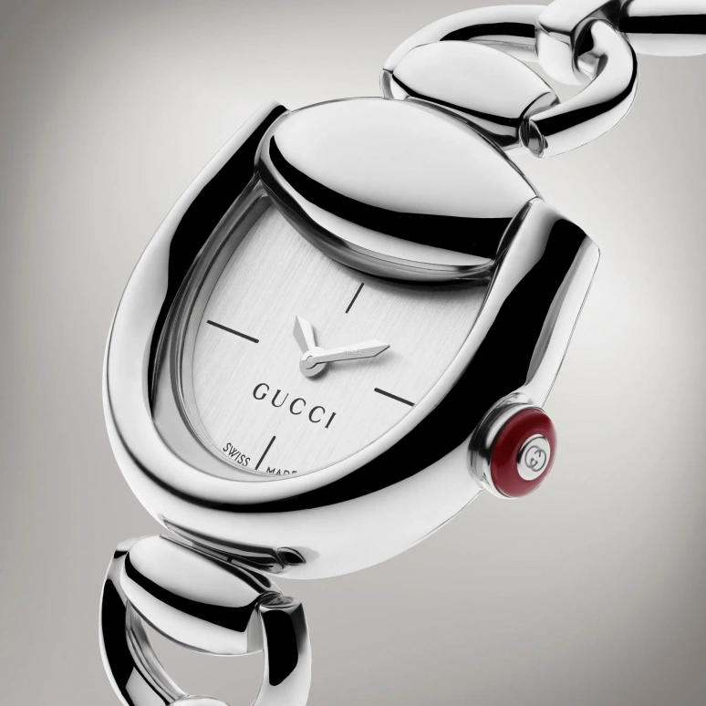 GUCCI,Horsebit 27x25mm,27x25mm,Stainless Steel,Silver,Quartz,Sapphire,Crystal Glass,Other,870471 I1600 8606