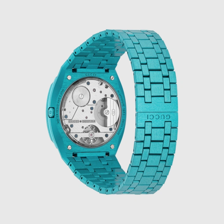 GUCCI,Gucci 25H ,Aluminium,Blue,Sapphire,Crystal Glass,YA163315