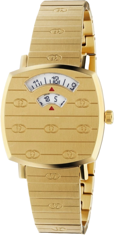 GUCCI,Grip 27mm,27mm,Stainless Steel,Gold,Sapphire,Closed,YA157502