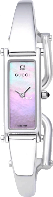 GUCCI,Gucci ,Stainless Steel,Pink,Quartz,Sapphire,Rectangular,YA015554