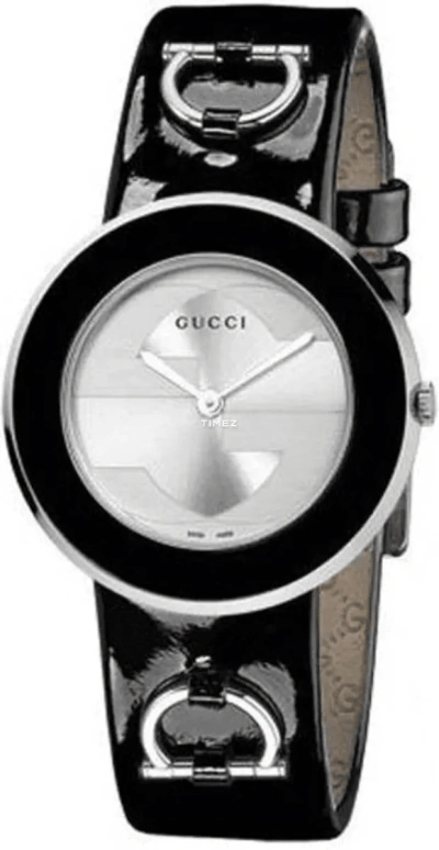 GUCCI,Other 28mm,28mm,Stainless Steel,Silver White,Quartz,Sapphire,Crystal Glass,Round,YA129402