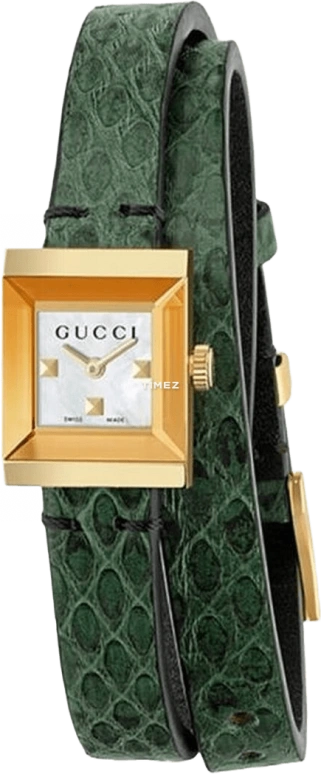 GUCCI,G-Frame 14x18mm,14x18mm,Stainless Steel,White,Quartz,Sapphire,Crystal Glass,Square,YA128525
