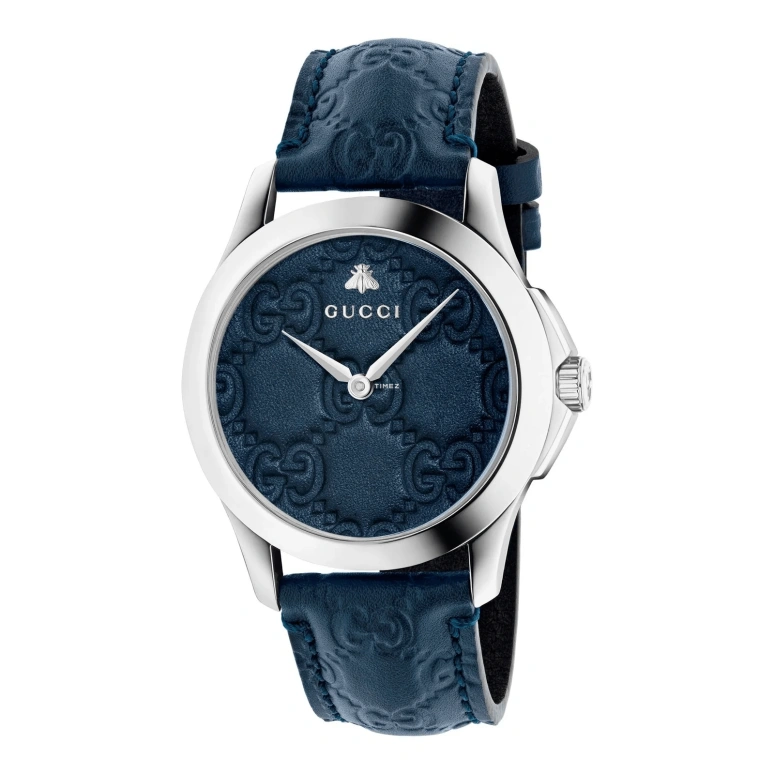 GUCCI,G-Timeless 38mm,38mm,Stainless Steel,Blue,Quartz,Hardlex,Round,YA1264032