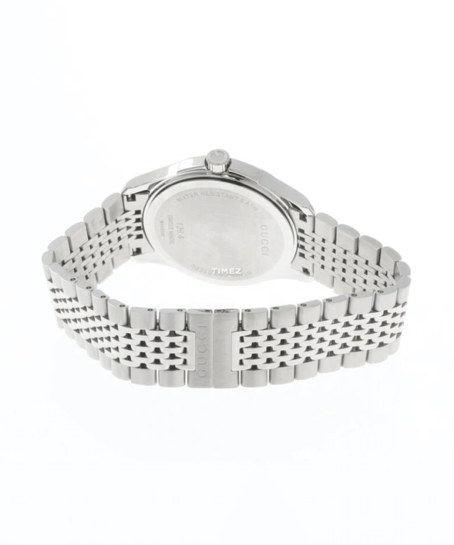 GUCCI,G-Timeless 38mm,38mm,Stainless Steel,Coffee,Brown,Quartz,Day,Sapphire,Crystal Glass,YA1264107
