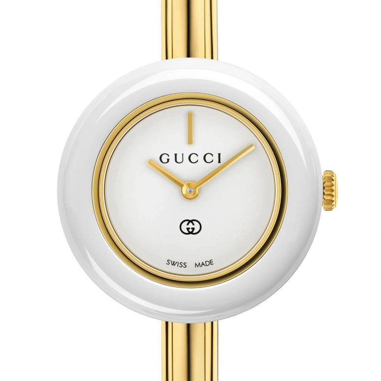 GUCCI,Gucci Play 28mm,28mm,Stainless Steel,Ceramic,White,Quartz,Sapphire,Crystal Glass,Round,854500 IFFA0 8483