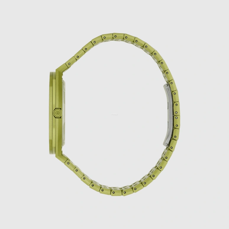 GUCCI,Gucci 25H 40mm,40mm,Aluminium,Green,Automatic,Sapphire,Glass,Octagon,717881 J810A 3020