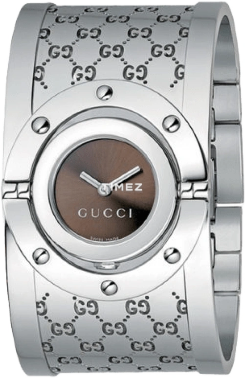 GUCCI,Gucci 33mm,33mm,Stainless Steel,Coffee,Sapphire,Crystal Glass,YA112401