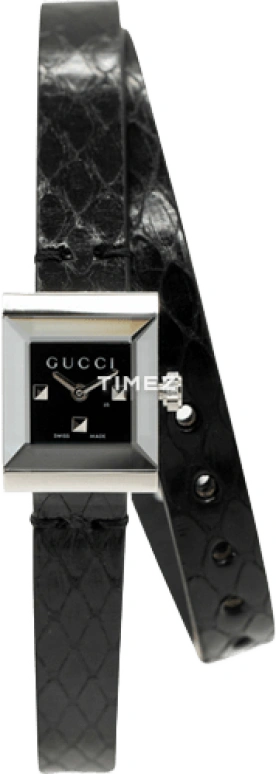 GUCCI,Gucci 14mm,14mm,Stainless Steel,Black,Quartz,Sapphire,Crystal Glass,Square,YA128526