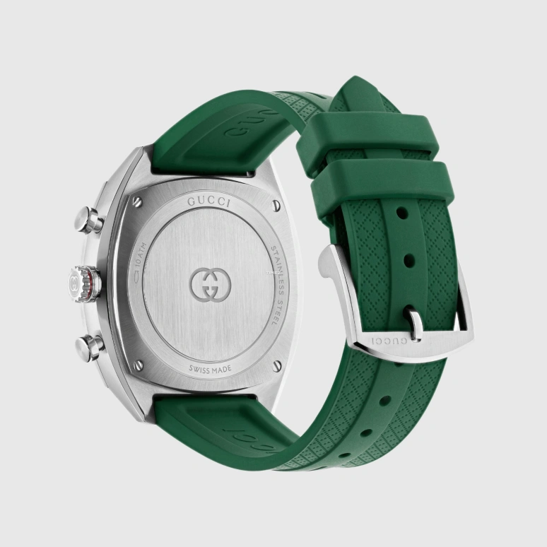 GUCCI,Interlocking 41mm,41mm,Stainless Steel,Green,Quartz,Chronograph,Sapphire,Crystal Glass,832422 IEVA0 8512