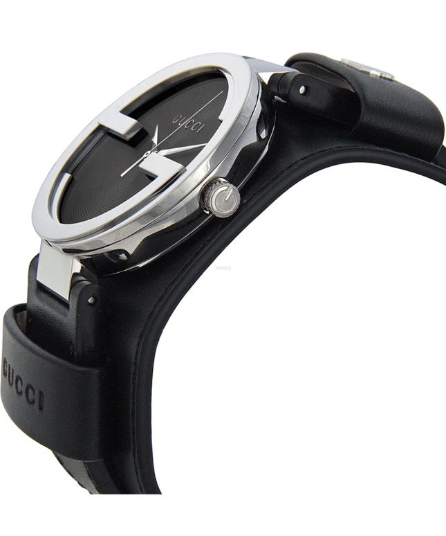 GUCCI,Interlocking 42mm,42mm,Stainless Steel,Black,Quartz,Sapphire,Crystal Glass,Round,YA133201