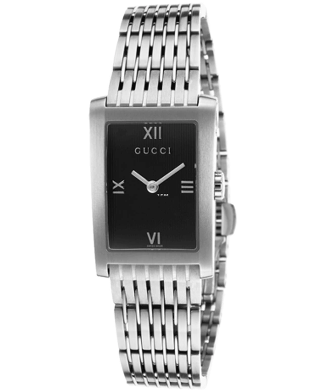 GUCCI,Gucci 23mm,23mm,Stainless Steel,Black,Quartz,Sapphire,Rectangular,YA086402