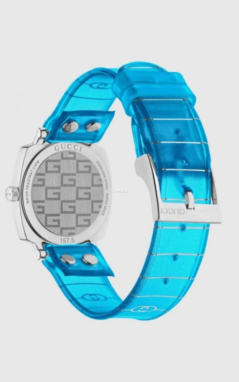 GUCCI,Grip 27mm,27mm,Stainless Steel,Silver,Quartz,Sapphire,Other,YA157504