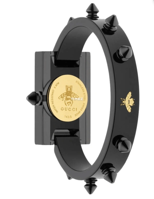 GUCCI,Gucci 24mm,24mm,Plastic,Gold,Quartz,Sapphire,Hardlex,Rectangular,YA143515