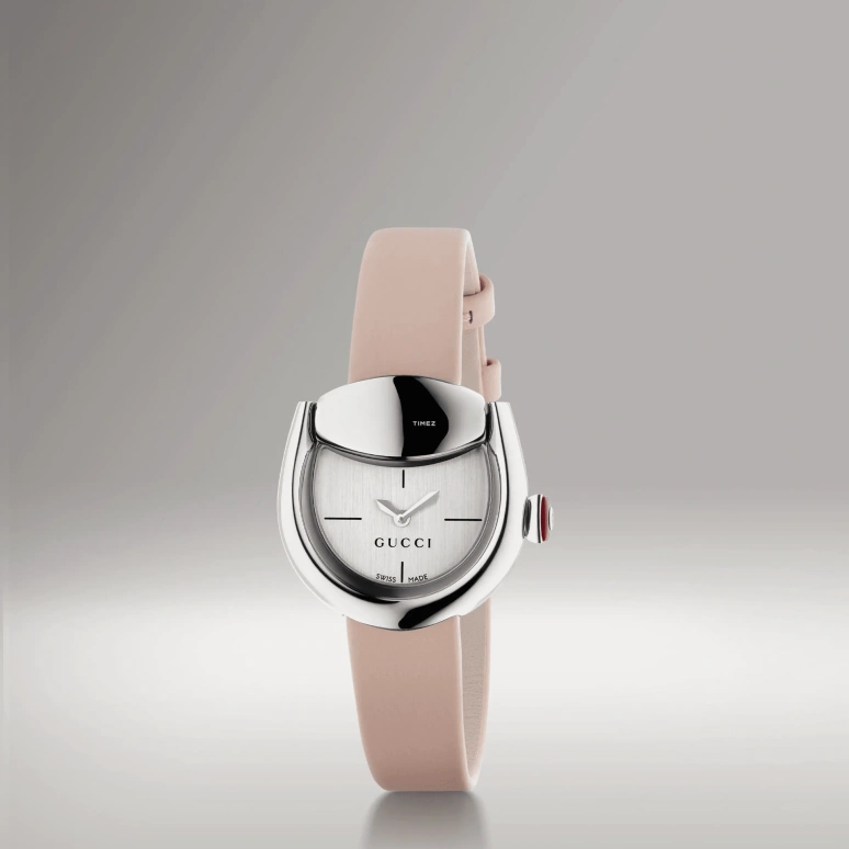 GUCCI,Horsebit 27x25mm,27x25mm,Stainless Steel,Silver,Quartz,Sapphire,Crystal Glass,Other,870472 I18G0 8638