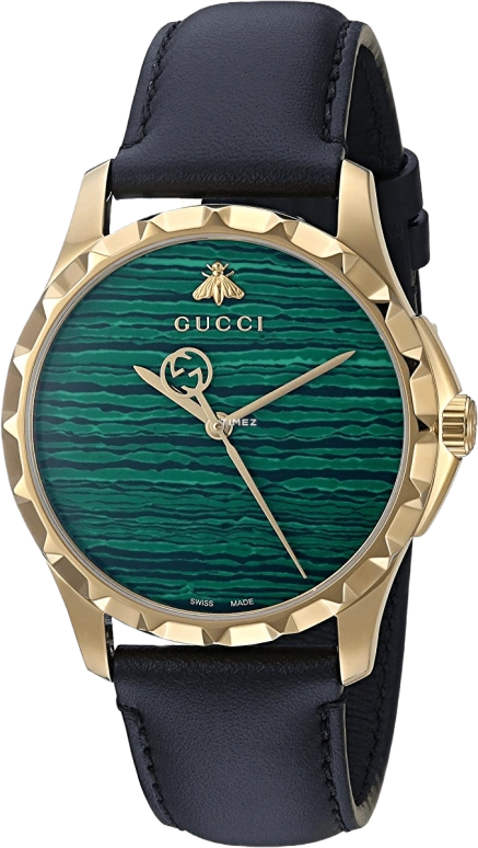 GUCCI,Le Marché des Merveilles 38mm,38mm,Stainless Steel,Yellow Gold,Stone Green,Green,Sapphire,Gold,YA126463