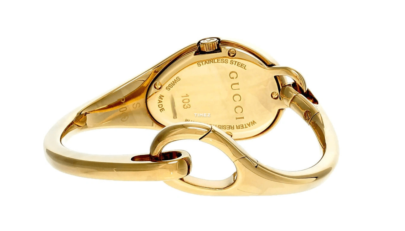GUCCI,Gucci 21mm,21mm,Stainless Steel,Champagne,Quartz,Other,Gold,YA103535
