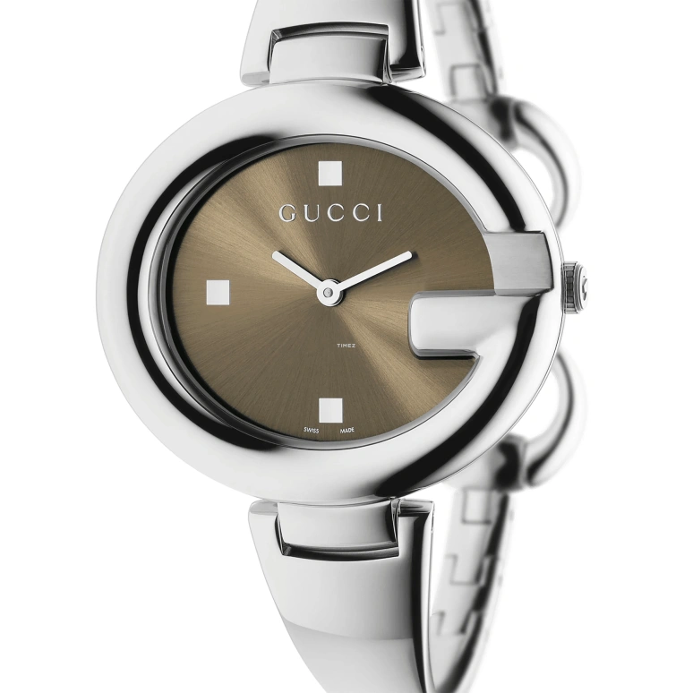 GUCCI,Guccissima 36mm,36mm,Stainless Steel,Grey,Quartz,Sapphire,Crystal Glass,Oval,YA134302