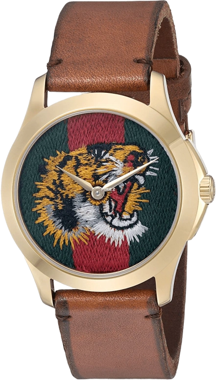 GUCCI,Le Marché des Merveilles 38mm,38mm,Stainless Steel,Red,Green,Hardlex,Closed,YA126497